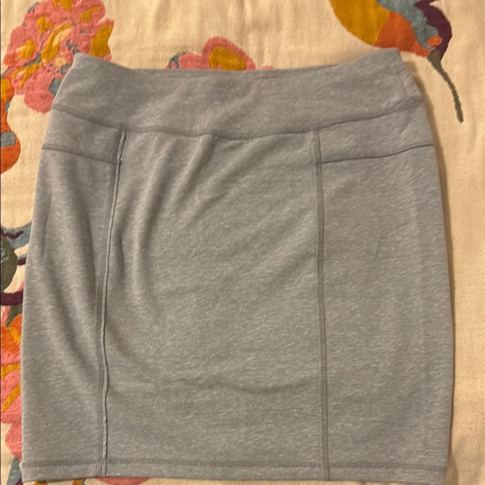 Athleta Gray Pencil Skirt Mini Work